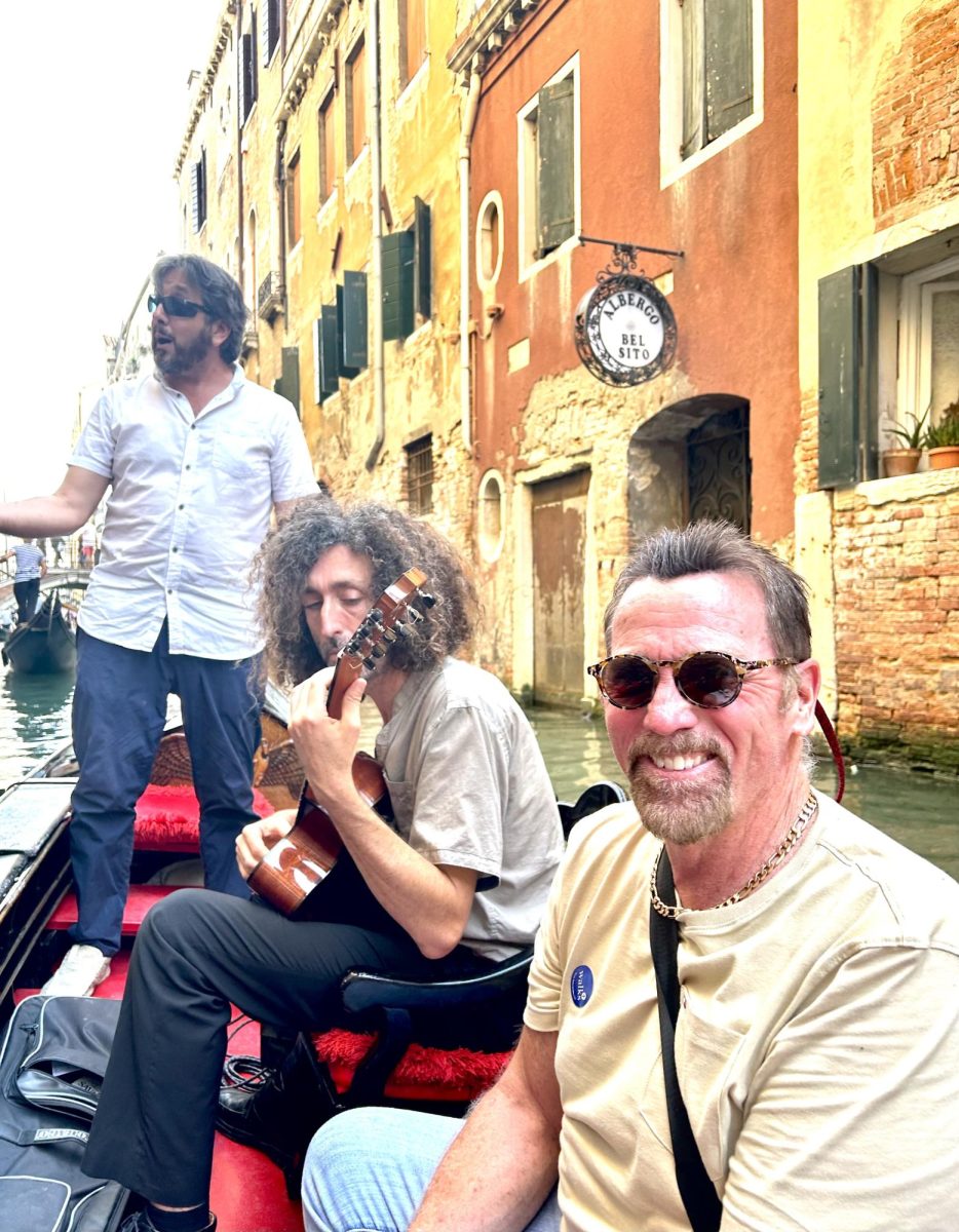 Bill Williams took a gondola ride in Rome.