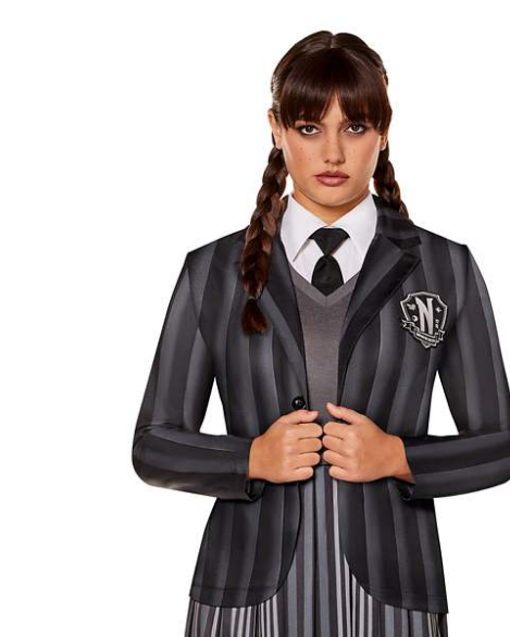 Wednesday Addams in her school uniform