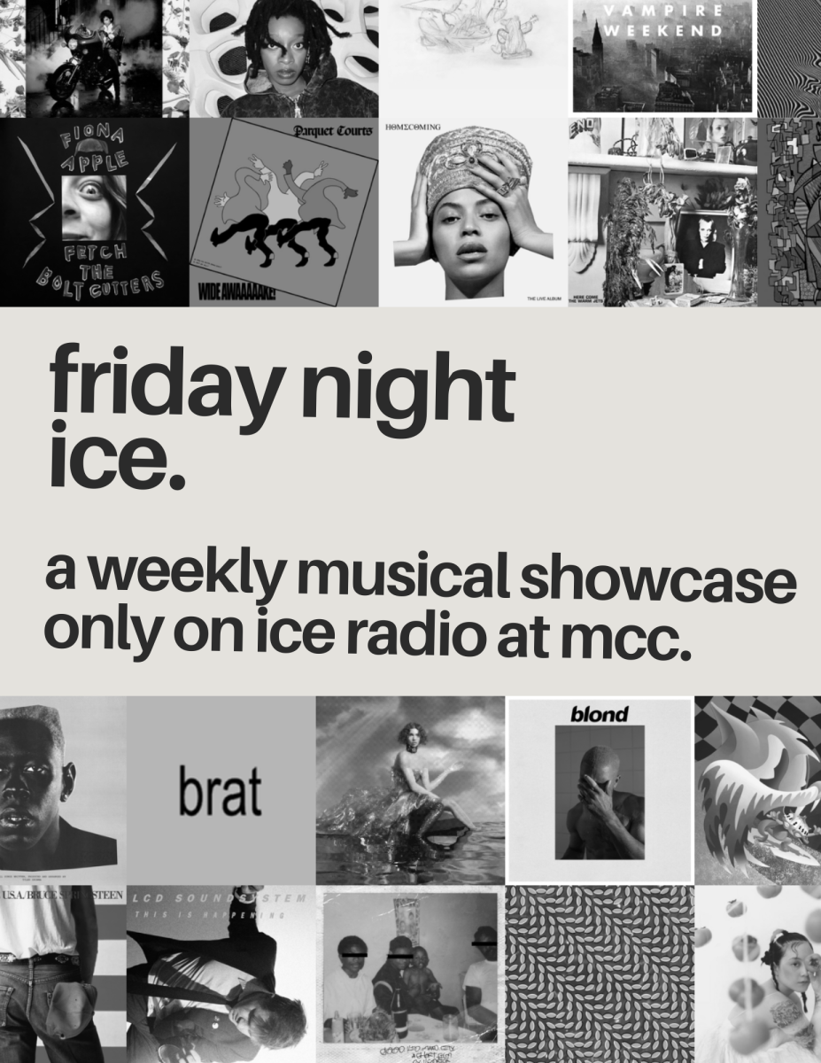 Flyer for Friday Night ICE, the radio show hosted by Kevin Schutz at 1620 AM and via the RadioFX app.