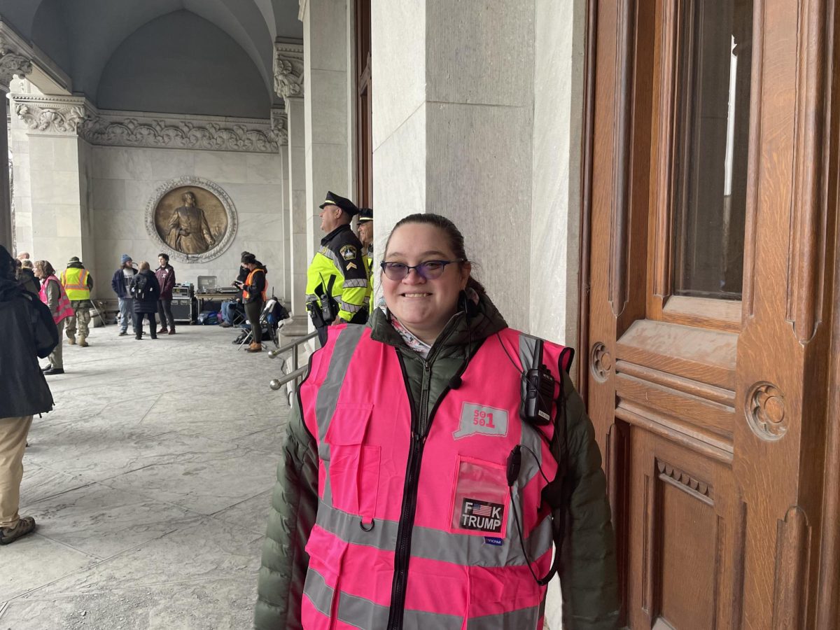Ashley Brooke is one of the organizers of the 50501 movement in Connecticut and attended its protest April 5 at the state Capitol building in Hartford.
